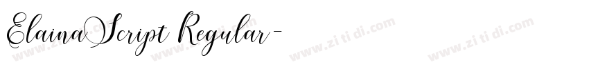 ElainaScript Regular字体转换 ElainaScript Regular字体转换